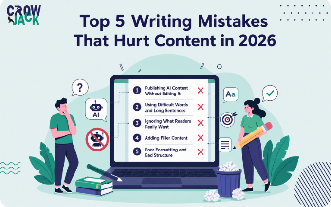 Top 5 Writing Mistakes That Hurt Content in 2026 -Image