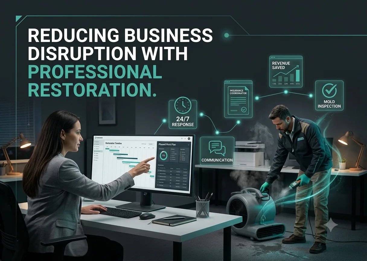 Reducing Business Disruption With Professional Restoration  - Image