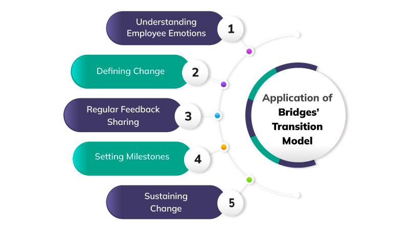 Bridges’ change management model application