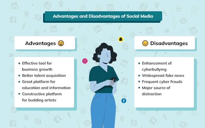 Pros and cons of social media